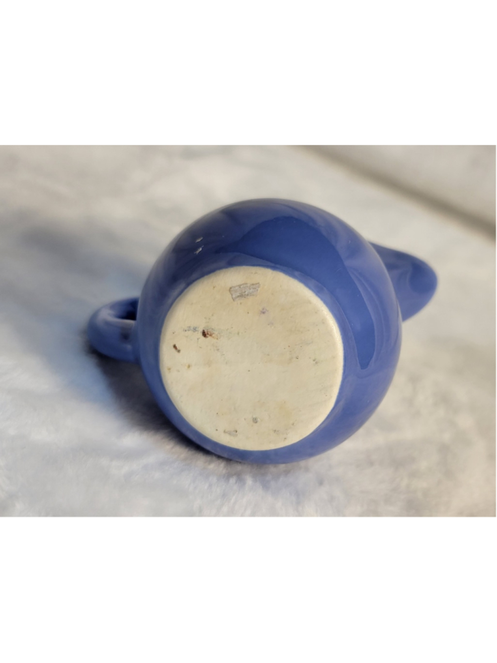 Vintage Homer Laughlin Harlequin Mauve Blue Toy Individual Creamer HLC - Picture 6 of 6
